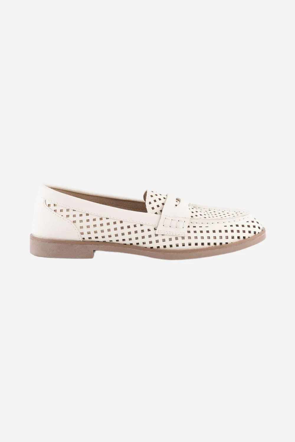 Seychelles Bamboo Mule Loafer in Off White