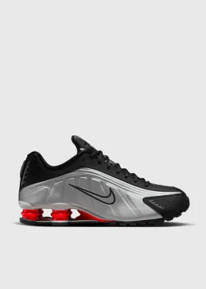 Shox R4 'Black Metallic Silver' Sneakers