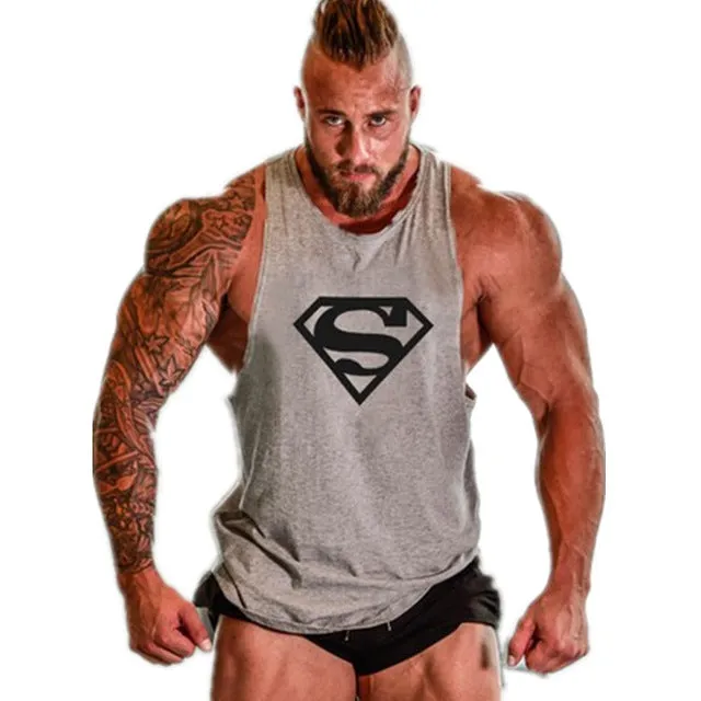 Skull Golds Bodybuilding Stringer Tank Tops men Gyms Stringer Shirt Fitness Tank Top Men Gyms Clothing Cotton Vest hoodies