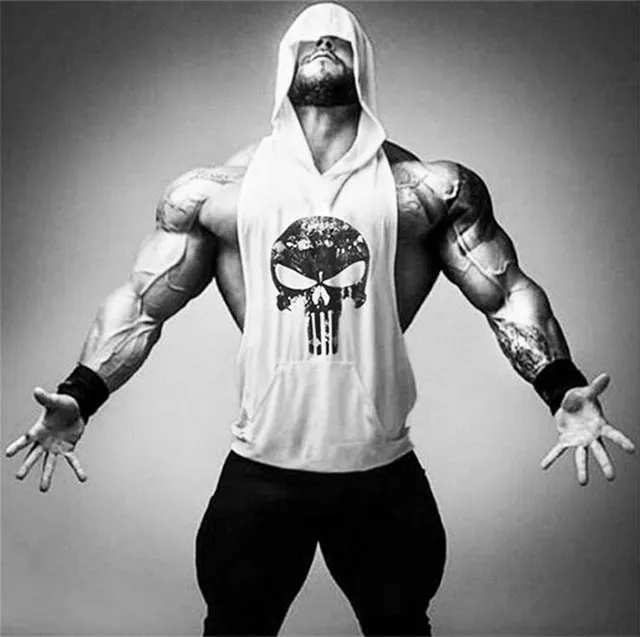 Skull Golds Bodybuilding Stringer Tank Tops men Gyms Stringer Shirt Fitness Tank Top Men Gyms Clothing Cotton Vest hoodies