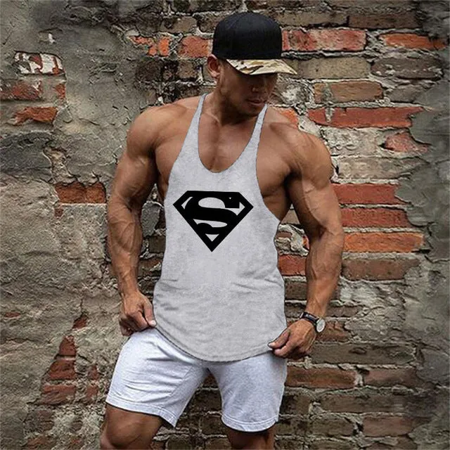 Skull Golds Bodybuilding Stringer Tank Tops men Gyms Stringer Shirt Fitness Tank Top Men Gyms Clothing Cotton Vest hoodies