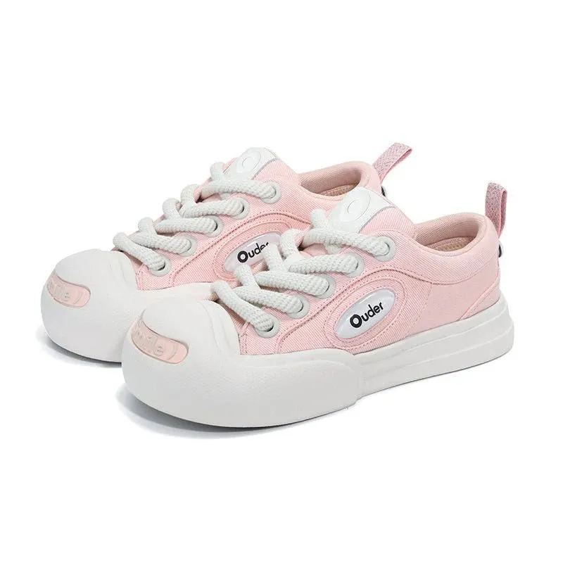 Smile Coral Canvas Shoes