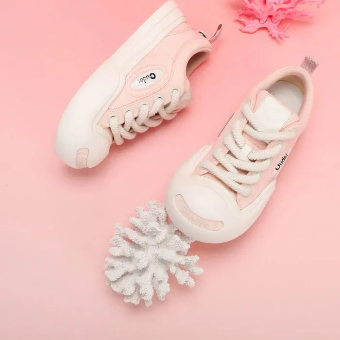 Smile Coral Canvas Shoes