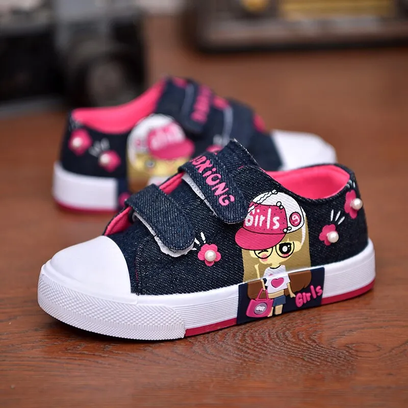 Spring Canvas Denim Children | Children Flat Shoe Girls | Kids Canvas