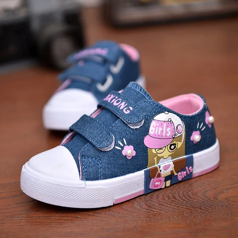 Spring Canvas Denim Children | Children Flat Shoe Girls | Kids Canvas