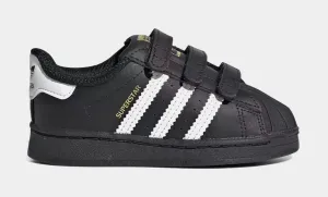 Superstar Infant Toddler Lifestyle Shoes (Black/White)