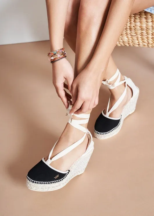 Tavallera Canvas Espadrille Wedges