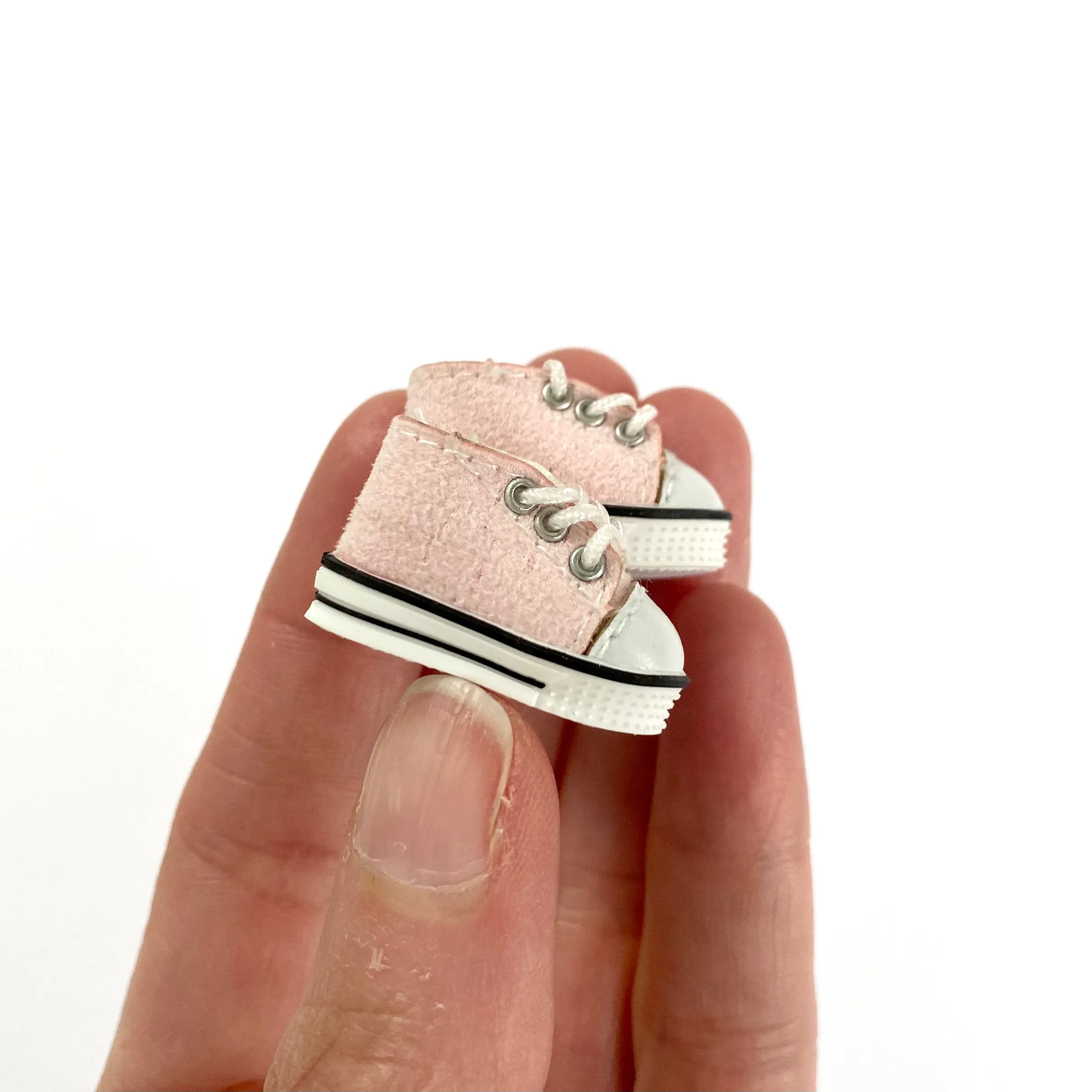 Tiny Doll trainers canvas doll shoes OB11 Vintage doll shoes 1/12 scale