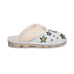 UGG Coquette Patch IT Bleached Denim Slippers - Women's