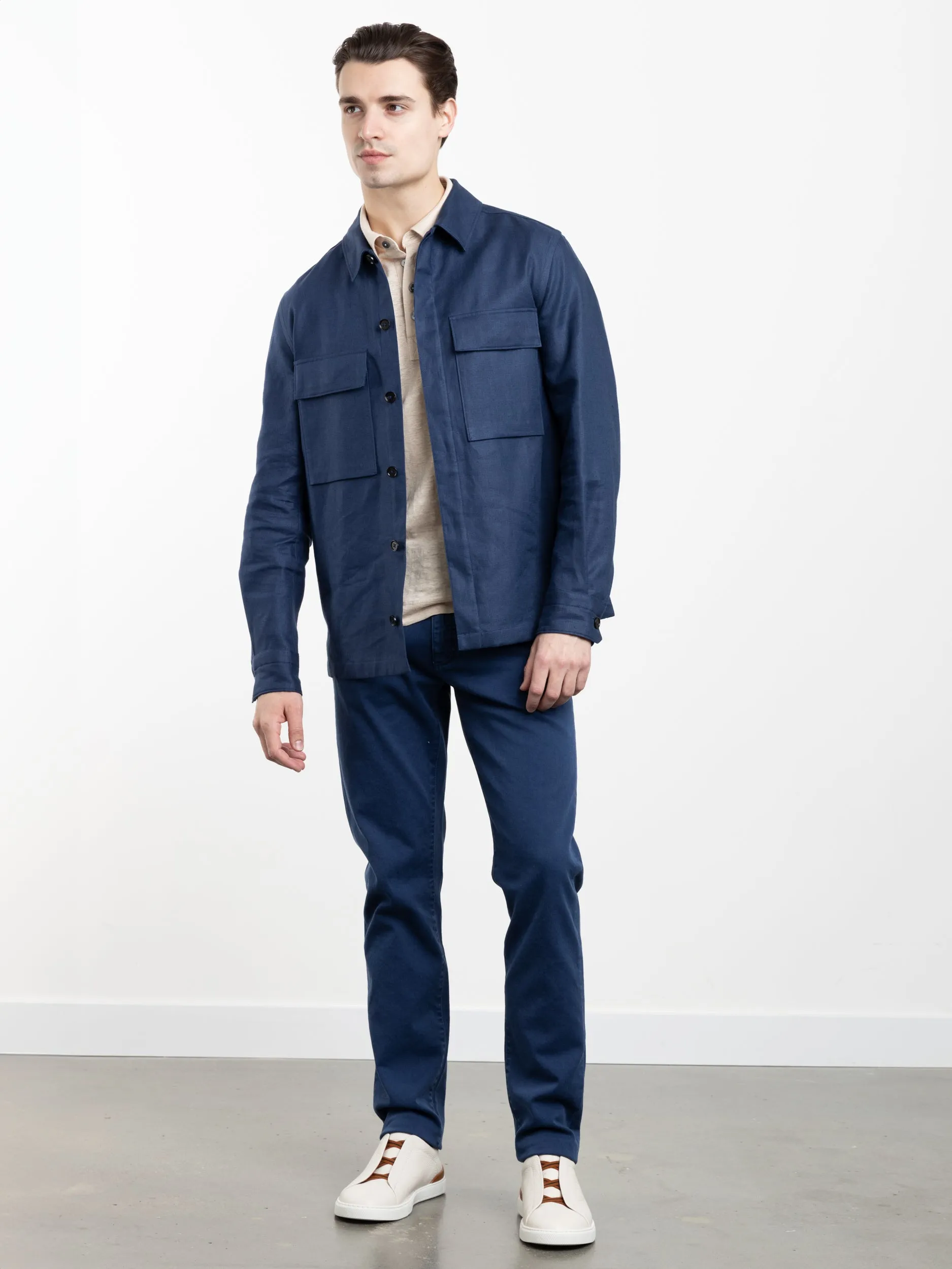 Utility Blue Stretch Roccia Jeans