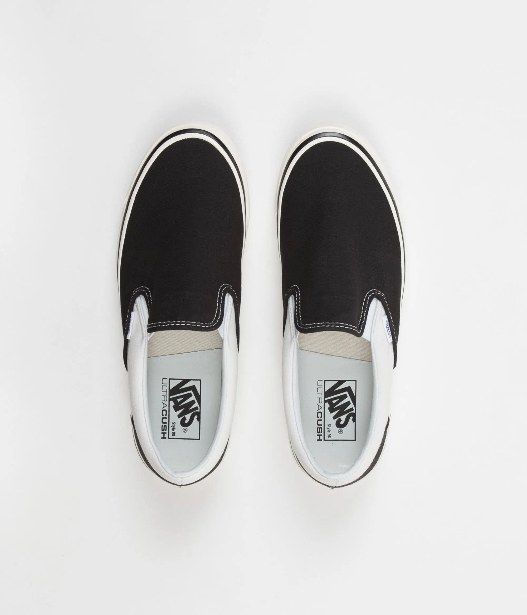 Vans Classic Slip-On 98 DX Anaheim Factory Shoes - Black / White