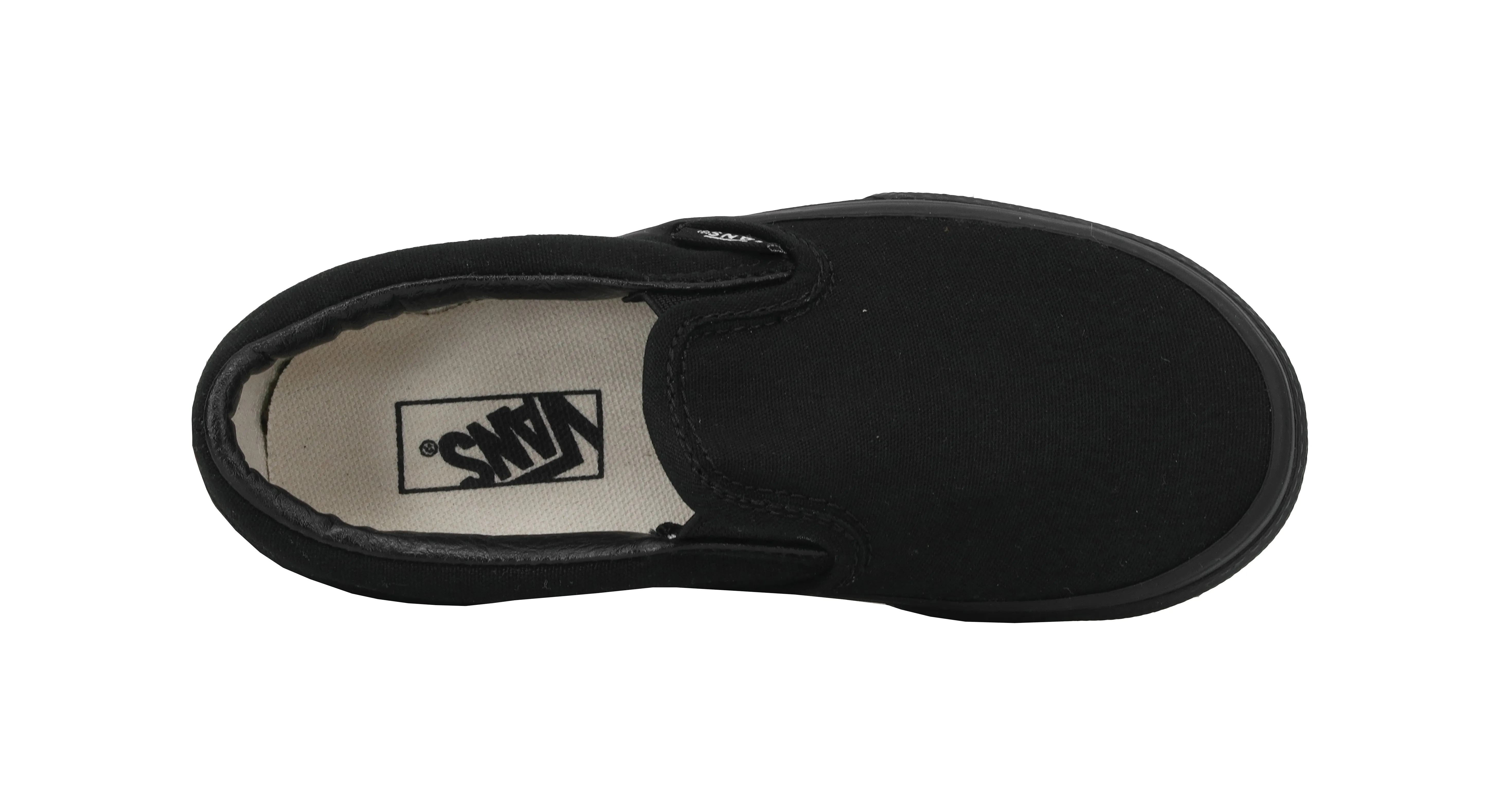 Vans Little Kids Classic Slip On Black Shoes