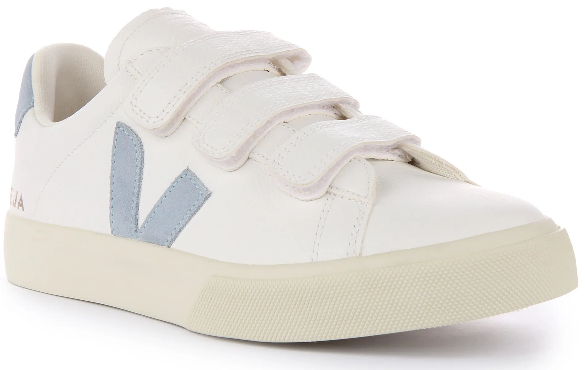 Veja Recife Chromfree Trainers In White Blue For Men