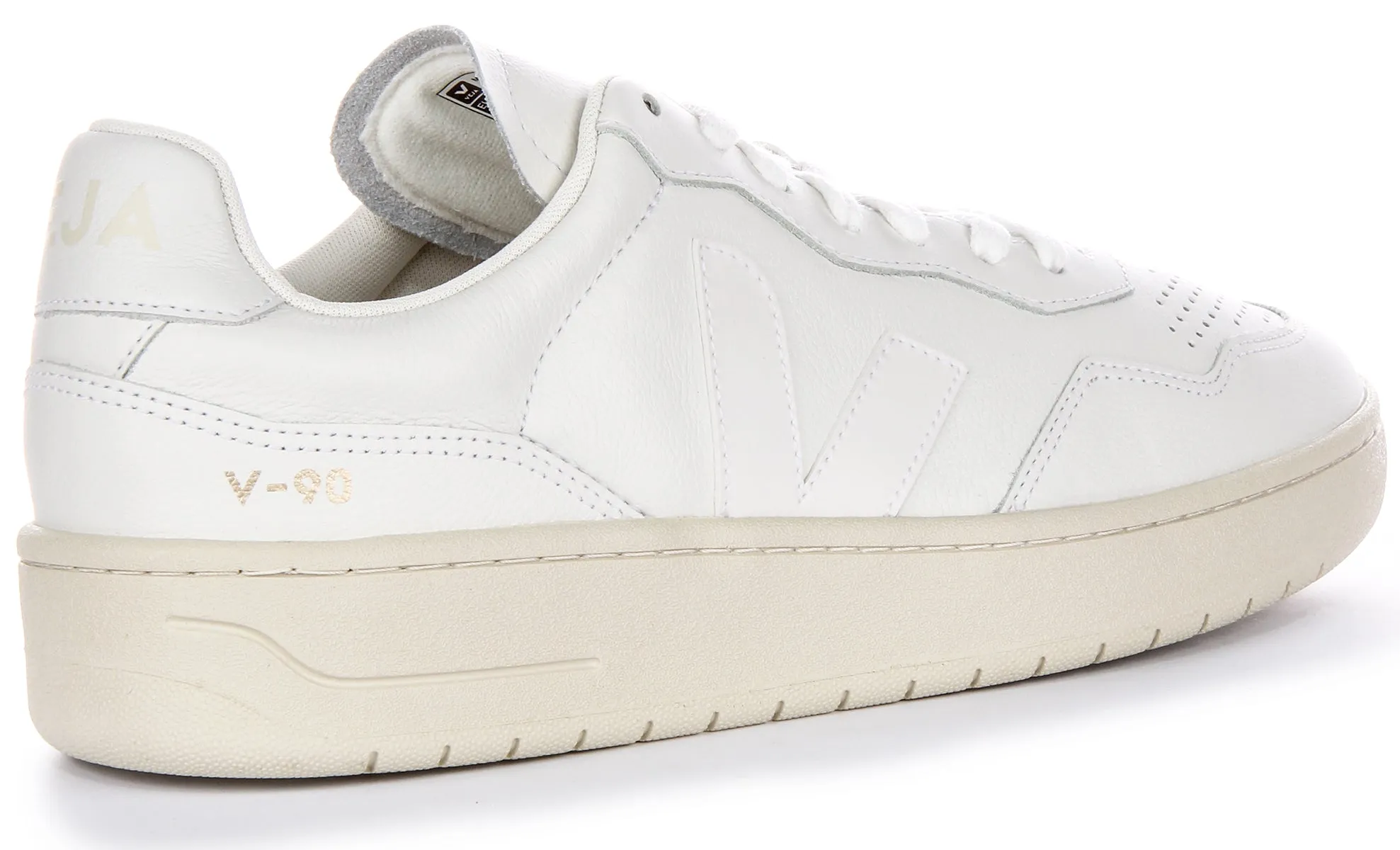 Veja V 90 Leather In Off White For Women