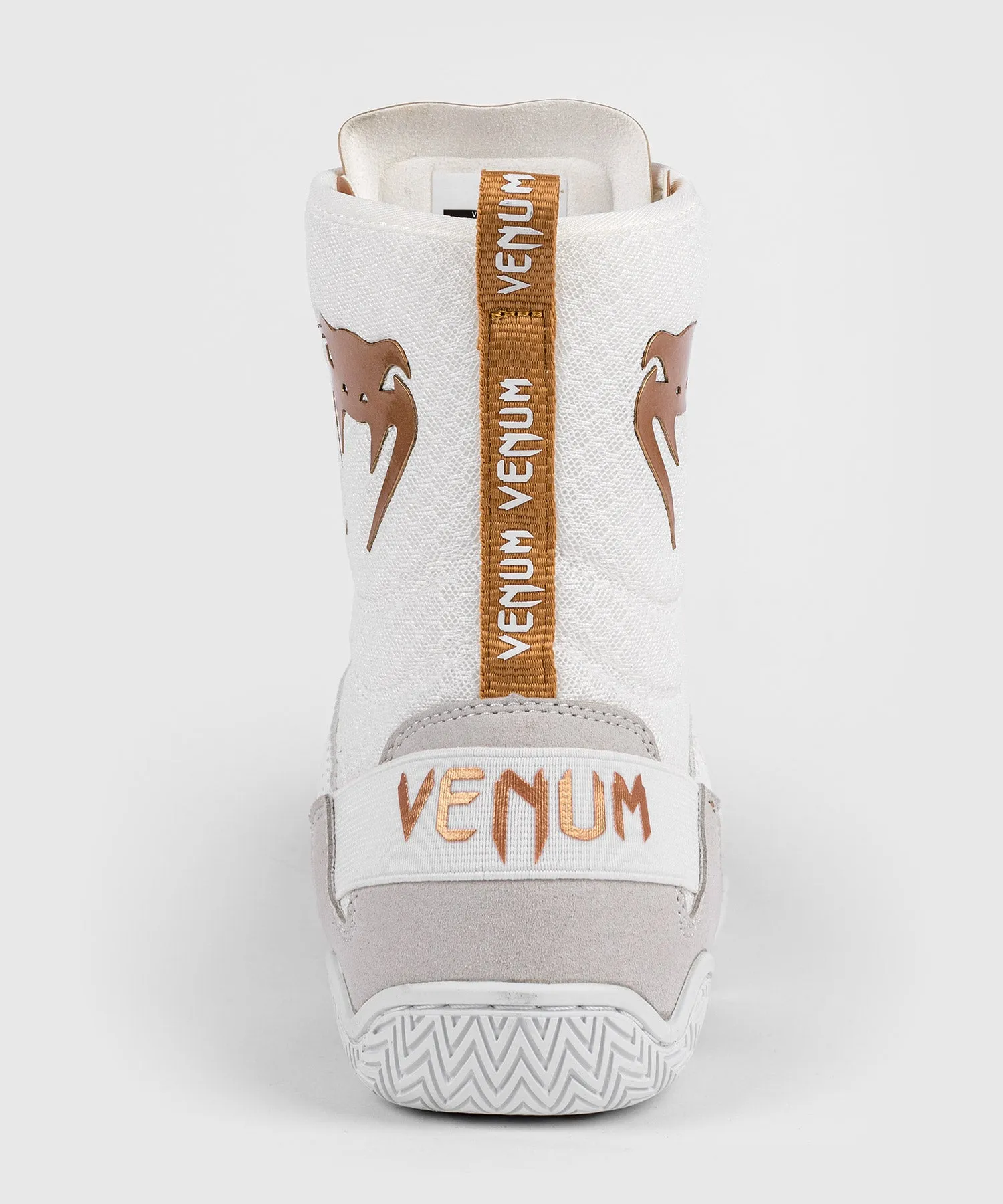 Venum Elite Boxing Shoes - White/Gold