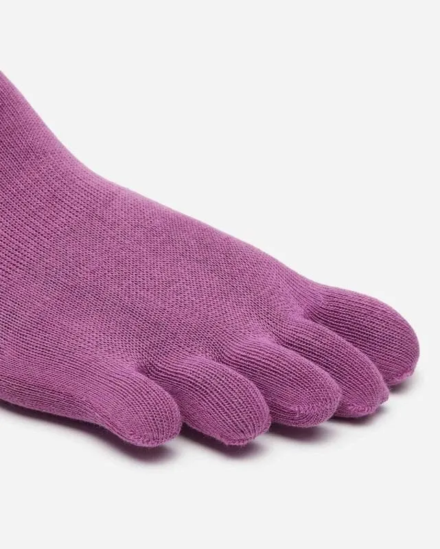 Vibram Athletic No Show Five Fingers Performance Toe Socks - Purple