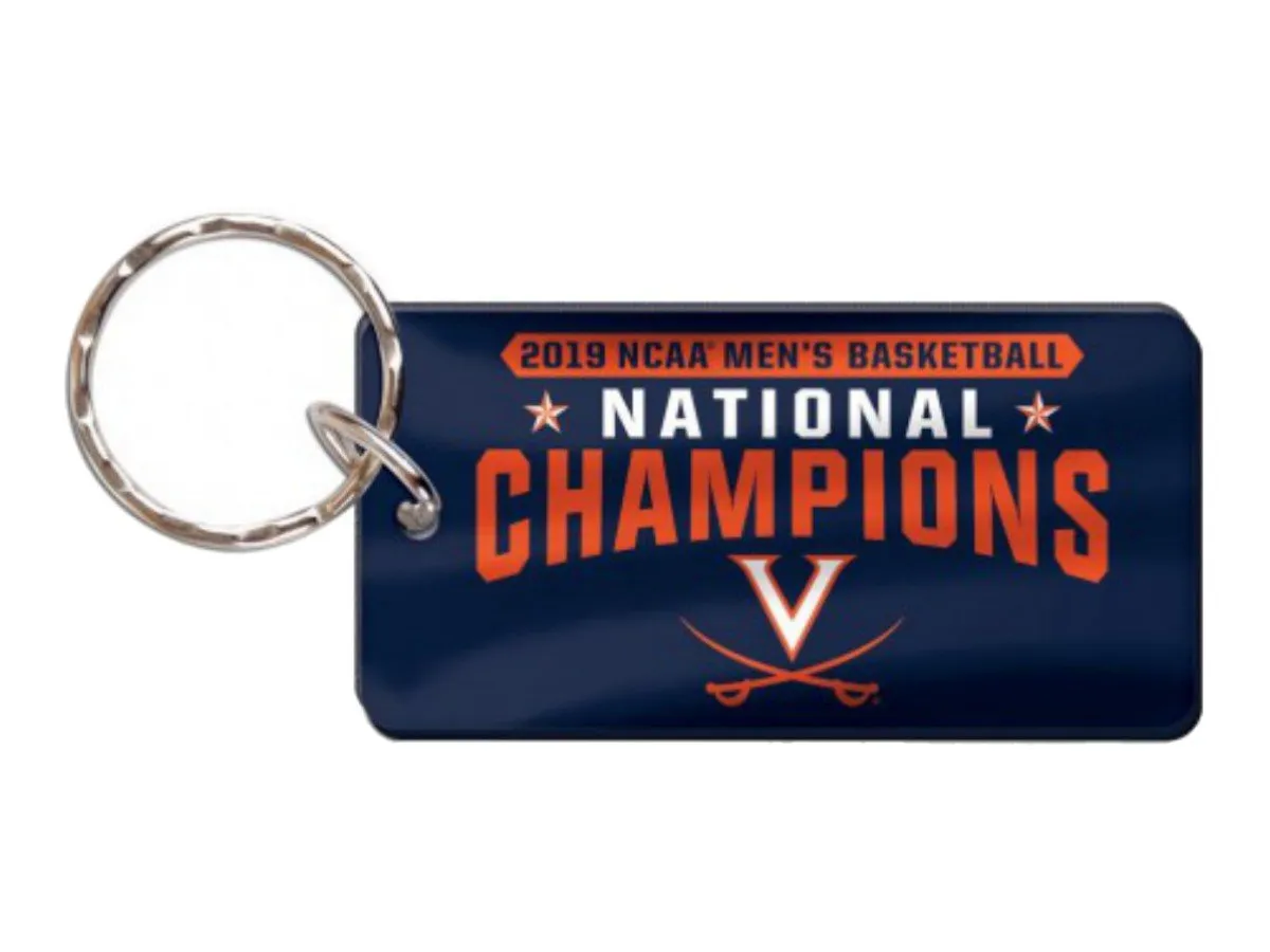 Virginia Cavaliers 2019 NCAA Basketball National Champions Metallic Key Ring