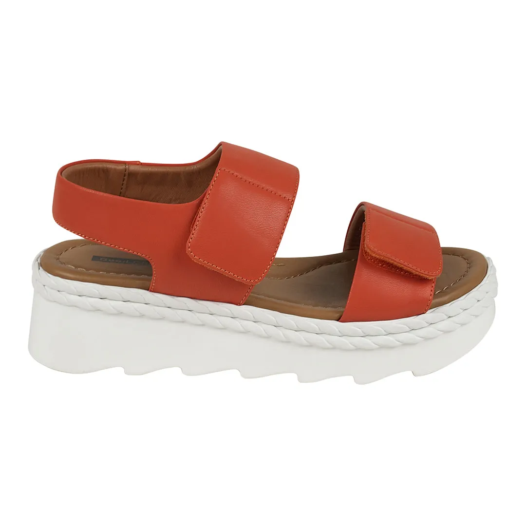 Vosa coral Double Band Velcro Platform Sandals