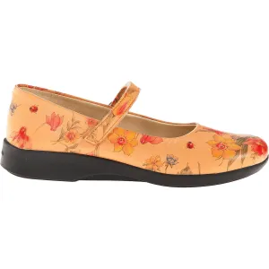 Women's Arcopedico Scala Flowers Orange Leather