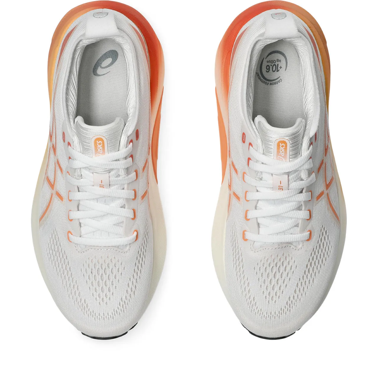 WOMEN'S KAYANO 31 - B - 100 WHITE/FADED ORANGE