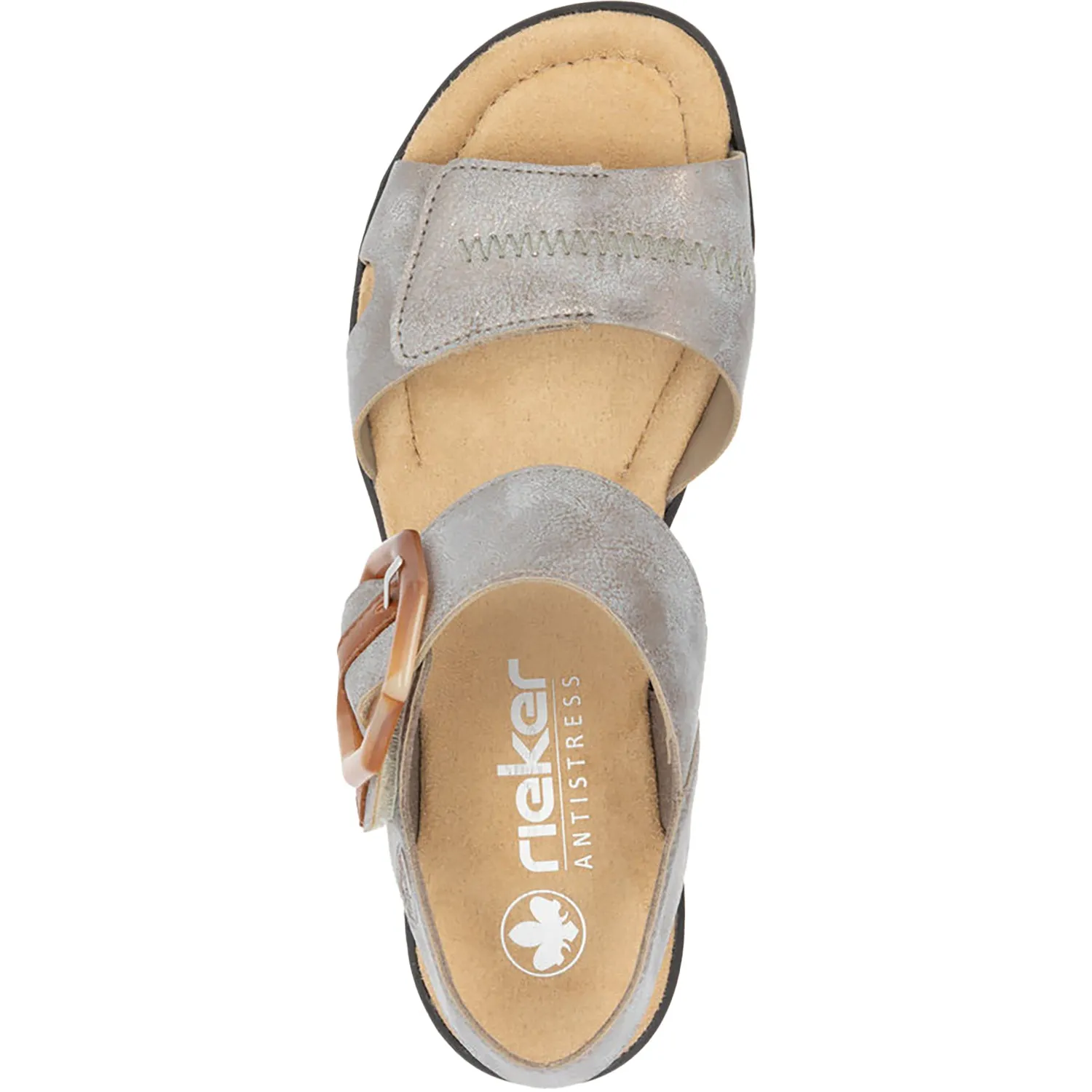 Women's Rieker 68176-40 Grey/Cayenne Synthetic