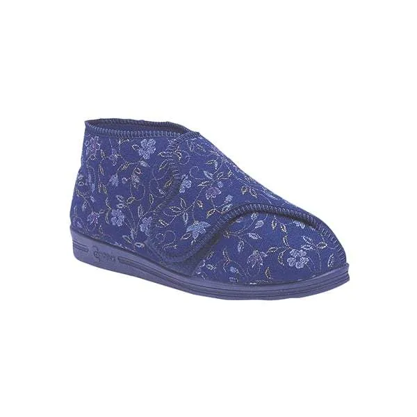 Womens Wide Fit Comfylux Betty Slippers