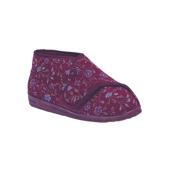 Womens Wide Fit Comfylux Betty Slippers