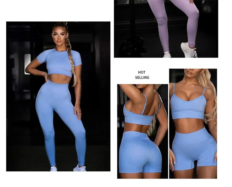 Yoga Set Sport suit Workout Active Outfit Fitness Gym Sets For Women