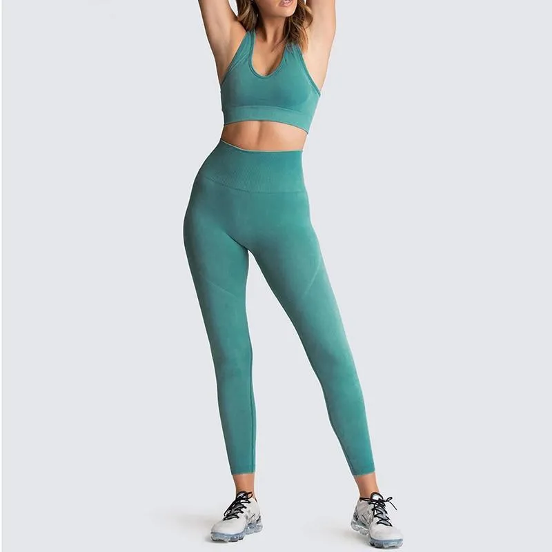 Yoga Sets Women's Leggings   Bras Woman Gym Clothing Sports Suits