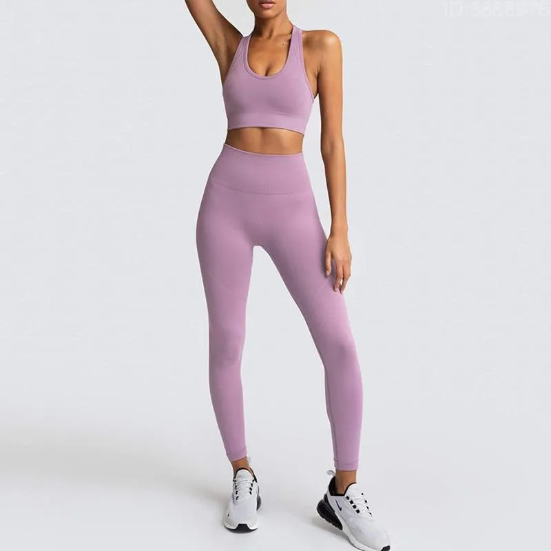 Yoga Sets Women's Leggings   Bras Woman Gym Clothing Sports Suits