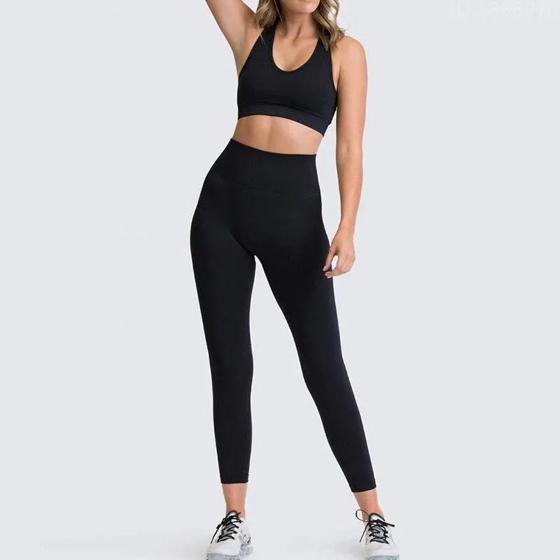 Yoga Sets Women's Leggings   Bras Woman Gym Clothing Sports Suits